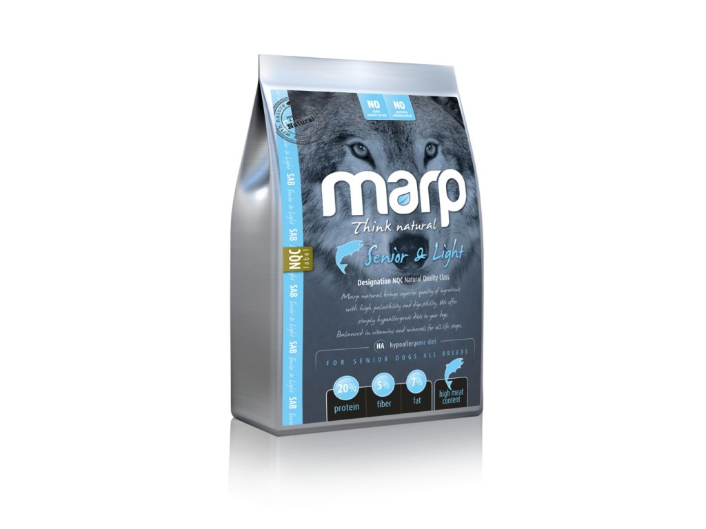 Marp Natural Senior and Light - s bílou rybou 2kg