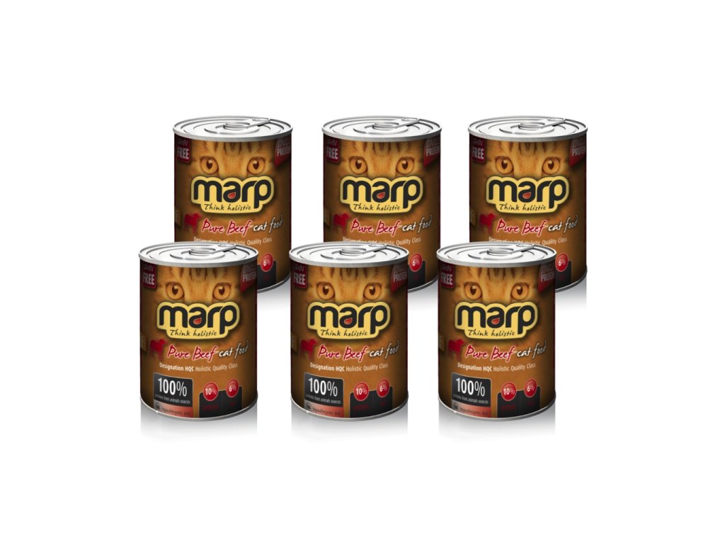 Marp Beef konzerva pro kočky s hovězím 6x400g