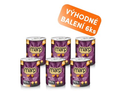 Marp Mix konzerva pro psy jehně+zelenina 6x400g