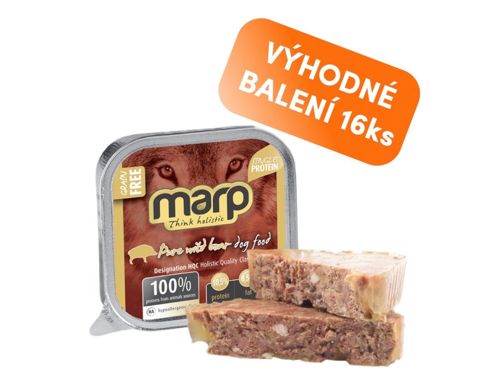 Marp Wild Boar vanička pro psy s divočákem 16x100g