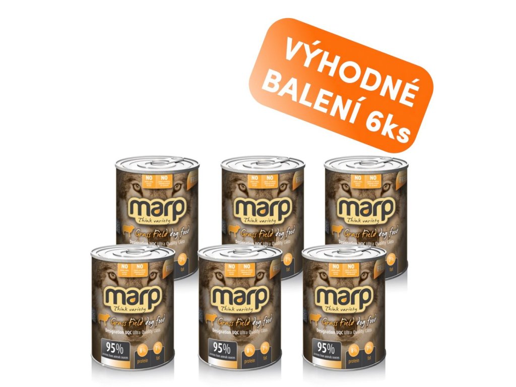 Marp Variety Grass Field konzerva pro psy 6x400g
