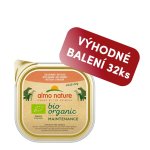 Almo Nature Bio Organic - vanička pro psy s lososem 100g výhodné balení 32ks