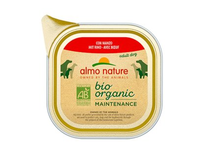 Almo Nature Bio Organic - vanička pro psy s hovězím 100g
