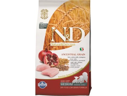 N&D ANCESTRAL GRAIN Dog LG Chicken & Pomegranate Puppy Medium & Maxi 2,5 kg