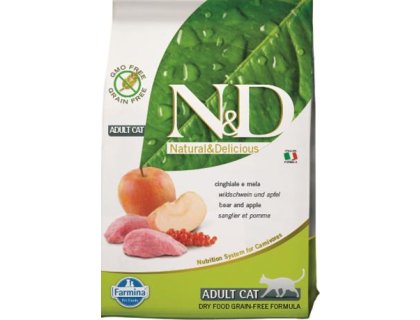 N&D PRIME Cat GF Wild Boar & Apple Adult 300 g