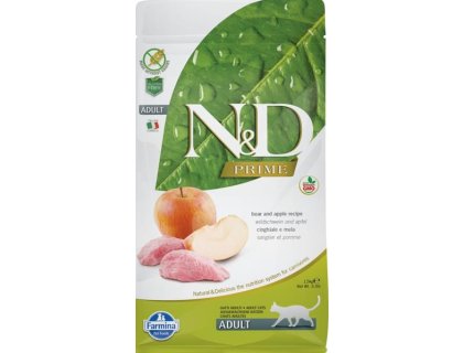 N&D PRIME Cat GF Wild Boar & Apple Adult 1,5 kg