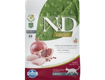 N&D PRIME Cat GF Chicken & Pomegranate Adult 300 g
