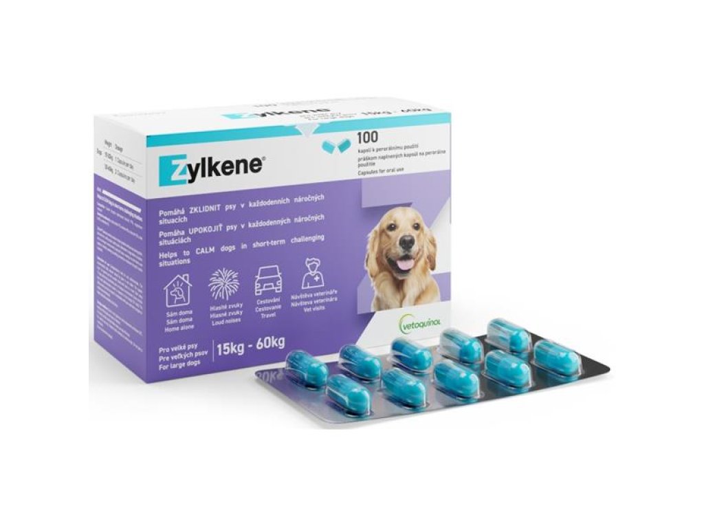 Zylkene 450mg pro velké psy od 15kg do 60kg 100 ks