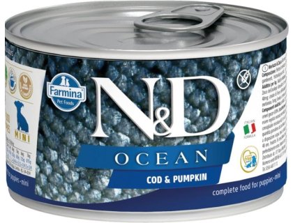 N&D OCEAN Dog konz. Cod & Pumpkin Puppy Mini 140 g