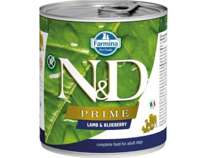 N&D PRIME Dog konz. Lamb & Blueberry 285 g
