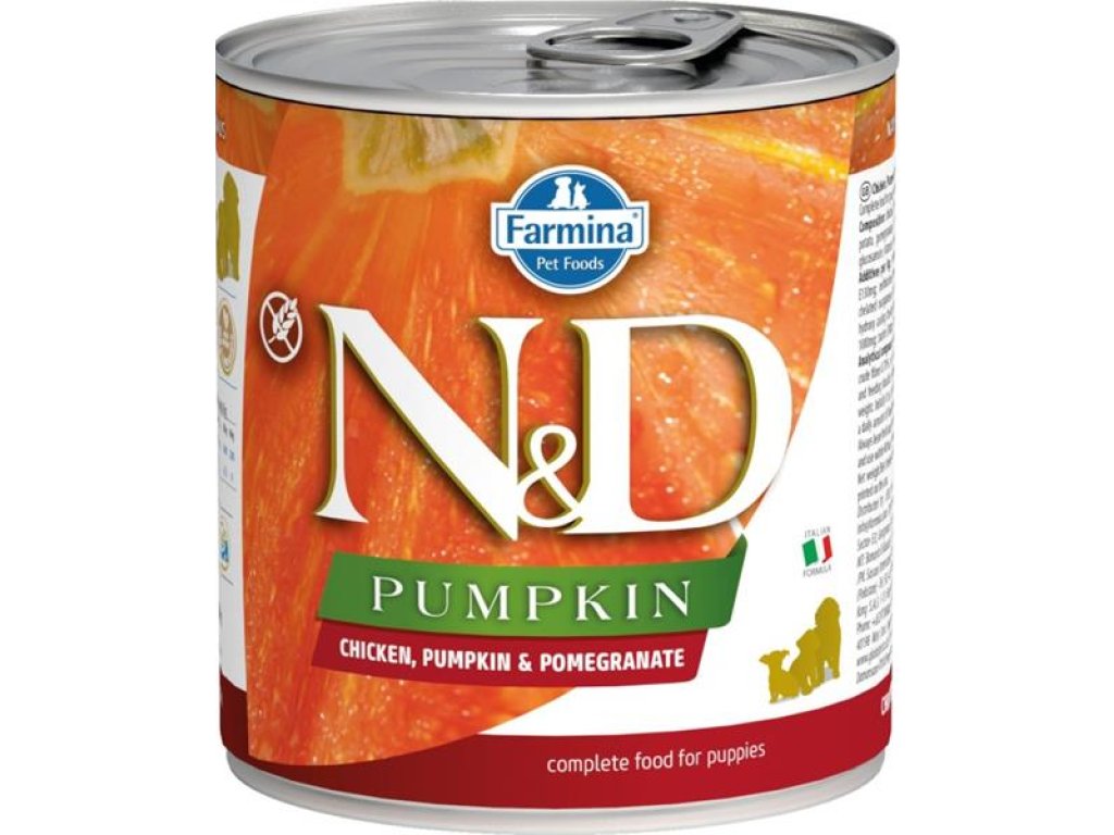 N&D PUMPKIN Dog konz. Chicken, Pumpkin & Pomegranate Puppy 285 g