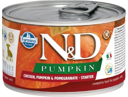 N&D PUMPKIN Dog konz. Lamb & Pumpkin & Blueberry Starter Mini 140 g