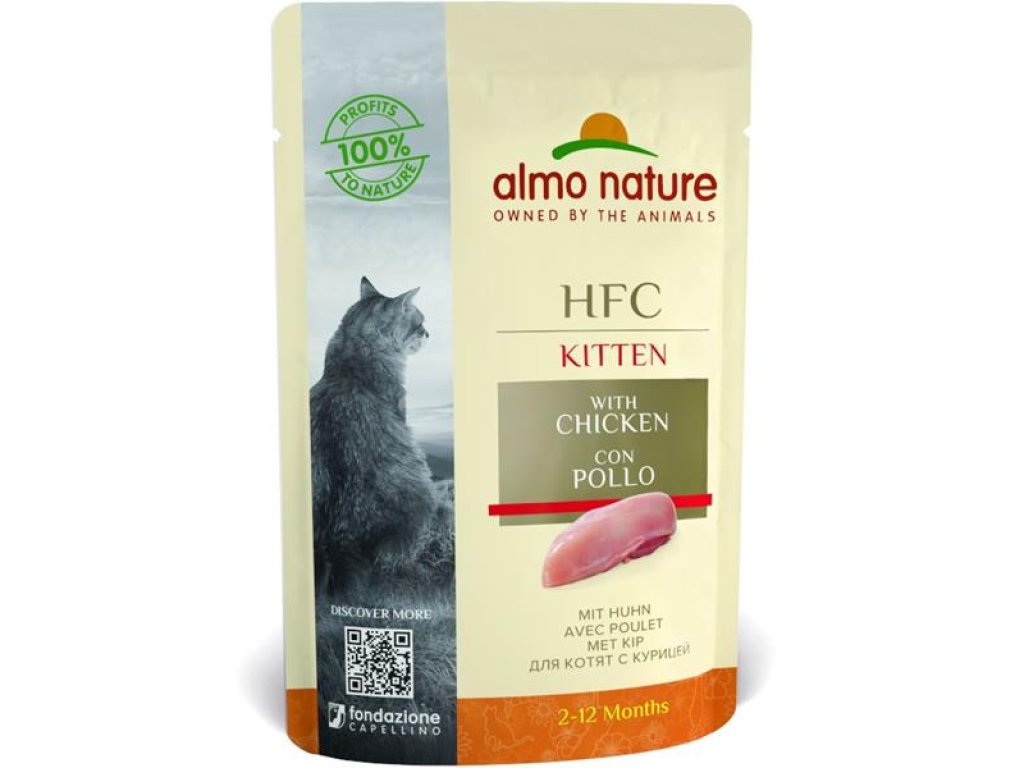 Almo Nature cat kaps. Cuisine-kotě 55g
