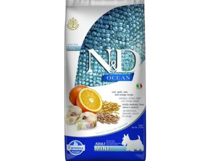 N&D OCEAN Dog LG Cod, Spelt, Oats & Orange Adult Mini 7 kg
