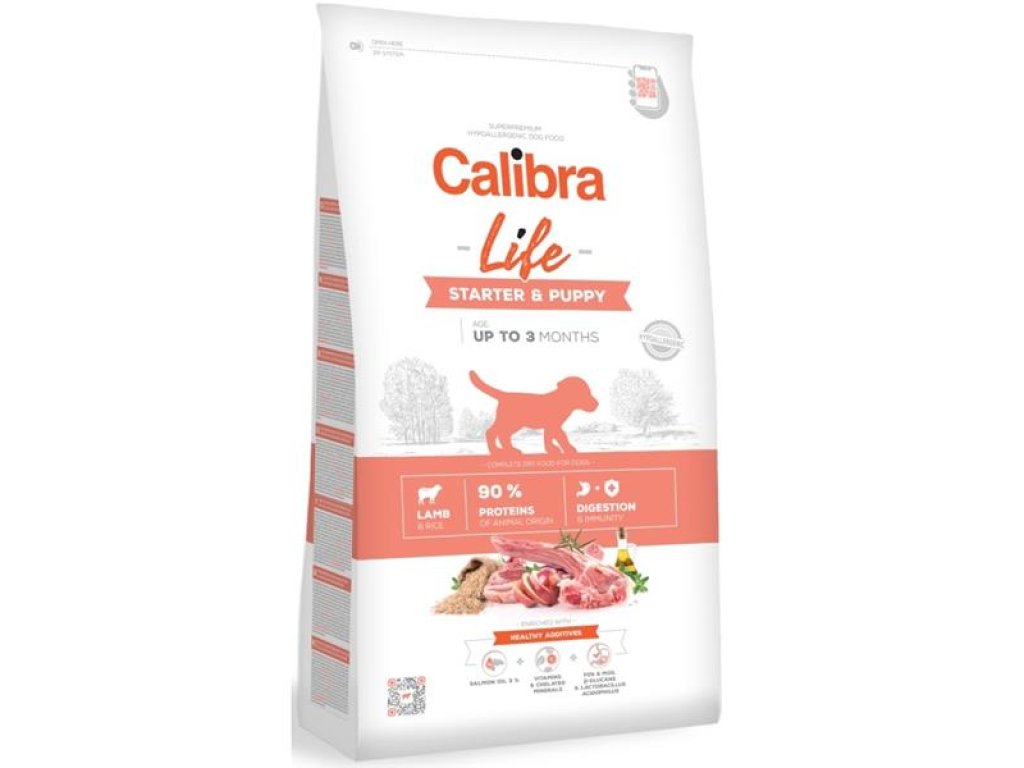 Calibra Dog Life Starter & Puppy Lamb 12 kg