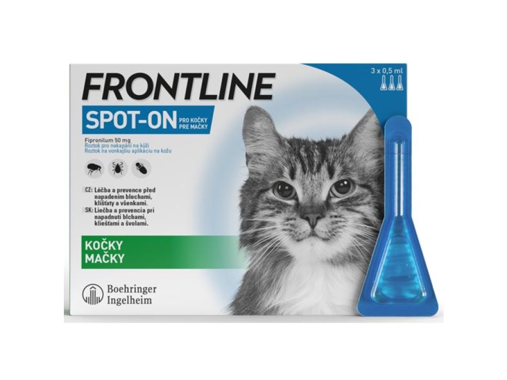 Frontline spot-on cat a.u.v. sol 3 x 0,5 ml