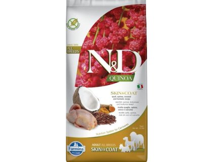 N&D QUINOA Dog GF Skin & Coat, Quail & Coconut Adult All Breed 7 kg