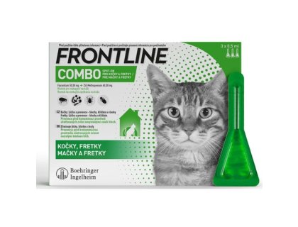 Frontline Combo spot-on cats a.u.v. sol 3 x 0,5 ml