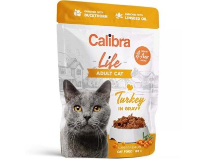 Calibra Cat Life kaps. Adult Turkey in gravy 85 g
