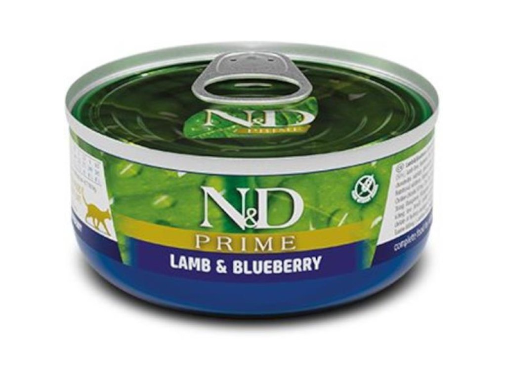 N&D PRIME Cat konz. Lamb & Blueberry 70 g
