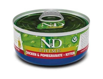 N&D PRIME Cat konz. Chicken & Pomegranate Kitten 70 g
