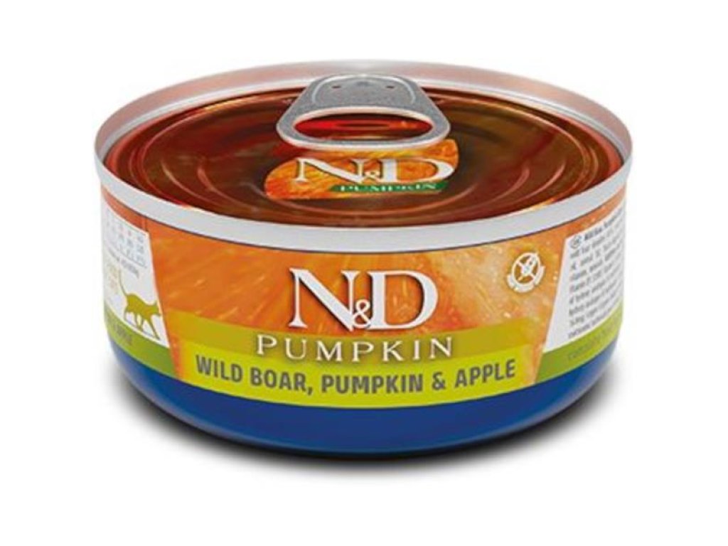 N&D PUMPKIN Cat konz. Wild Boar, Pumpkin & Apple 70 g