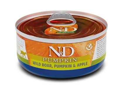 N&D PUMPKIN Cat konz. Wild Boar, Pumpkin & Apple 70 g