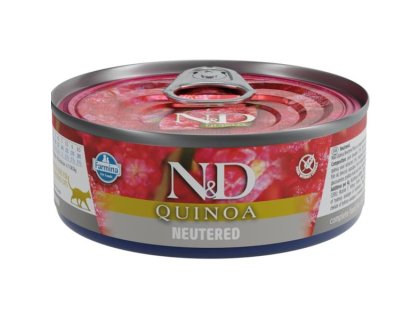 N&D QUINOA Cat konz. Pork Neutered 80 g