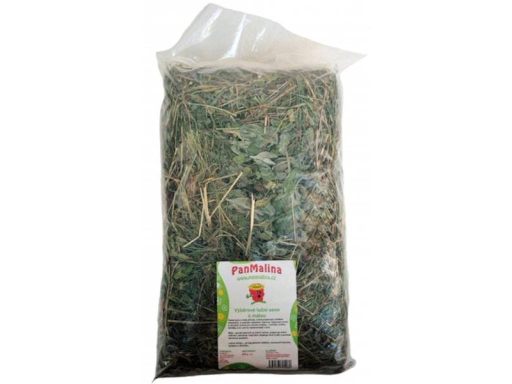 Seno luční výběrové PanMalina s mátou 450g