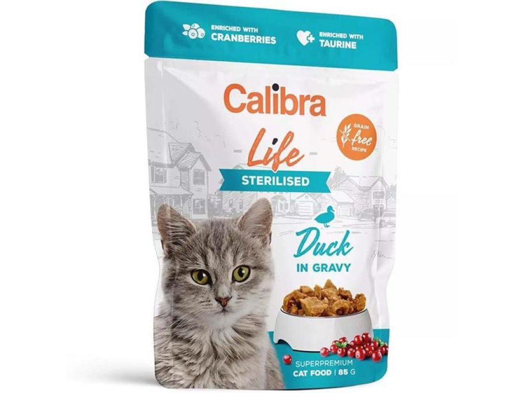 Calibra Cat Life kaps. Sterilised Duck in gravy 85 g