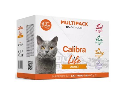 Calibra Cat Life kaps. Adult Multipack in gravy 12x85 g
