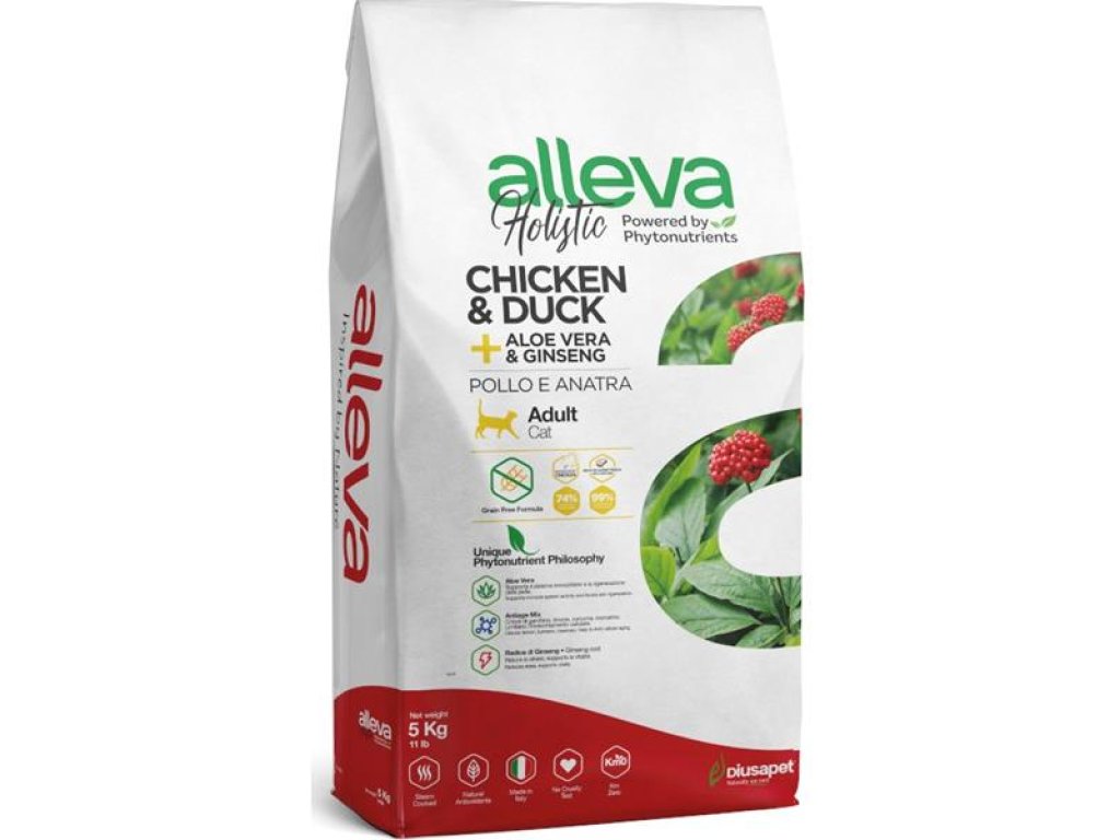 ALLEVA HOLISTIC Cat Dry Adult Chicken&Duck 5kg