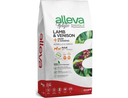 ALLEVA HOLISTIC Dog Dry Adult Lamb&Venison Mini/Medium 5kg