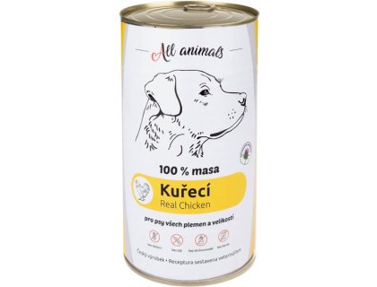 ALL ANIMALS konz. pro psy kuřecí maso mleté 1200g