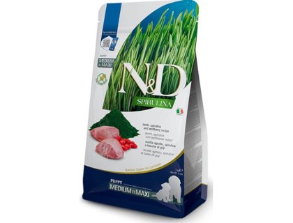 N&D SPIRULINA Dog GF Lamb & Wolfberry Puppy Medium & Maxi 2 kg