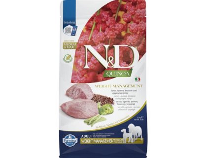 N&D QUINOA Dog GF Weight Management Lamb & Broccoli Adult Medium & Maxi 2,5 kg