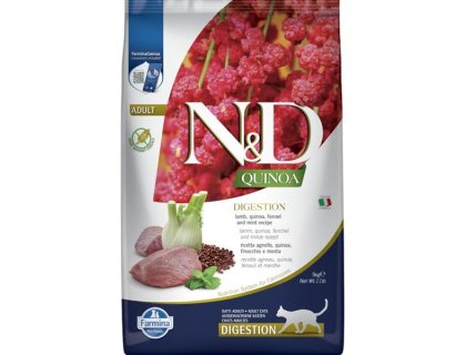 N&D QUINOA Cat GF Digestion, Lamb & Fennel Adult 5 kg
