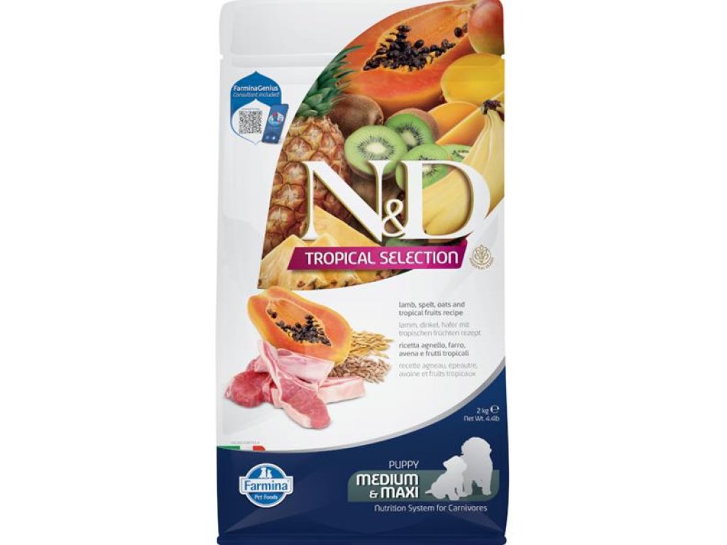 N&D TROPICAL SELECTION Dog LG Lamb Puppy Medium & Maxi 2 kg