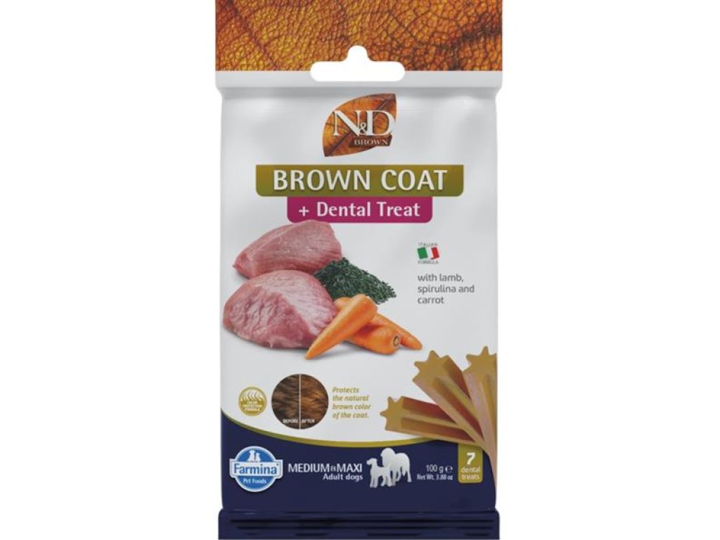 N&D BROWN Dog Dental Snack Lamb Medium & Maxi 100 g