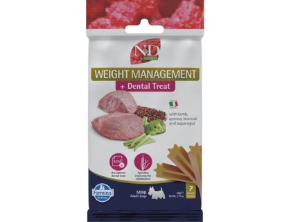 N&D QUINOA Dog Dental Snack Weight Lamb Mini 60 g