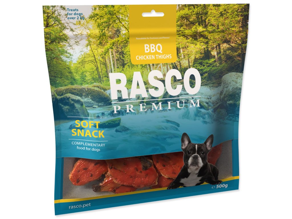 Pochoutka Rasco Premium BBQ Kuřecí stehna 500g