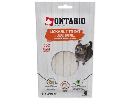 Pochoutka Ontario lízací kuře + oves 5x14g