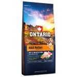 Krmivo Ontario Adult Medium Fish & Brown Rice 12kg