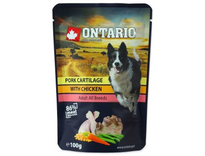 Kapsička Ontario vepřová chrupavka s kuřecím ve vývaru 100g