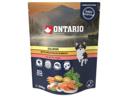 Kapsička Ontario losos se zeleninou ve vývaru 300g