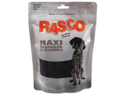 Pochoutka Rasco maxi tyčinka ve tvaru hvězdy s drůbežím 10cm 450g