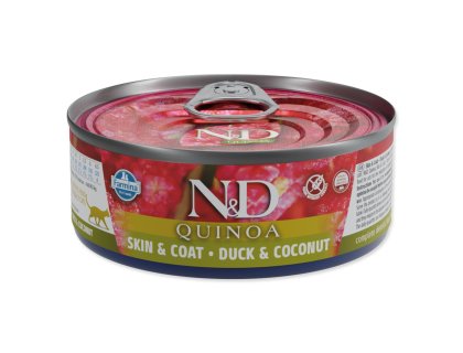Konzerva N&D Cat Quinoa Duck & Coconut 80g