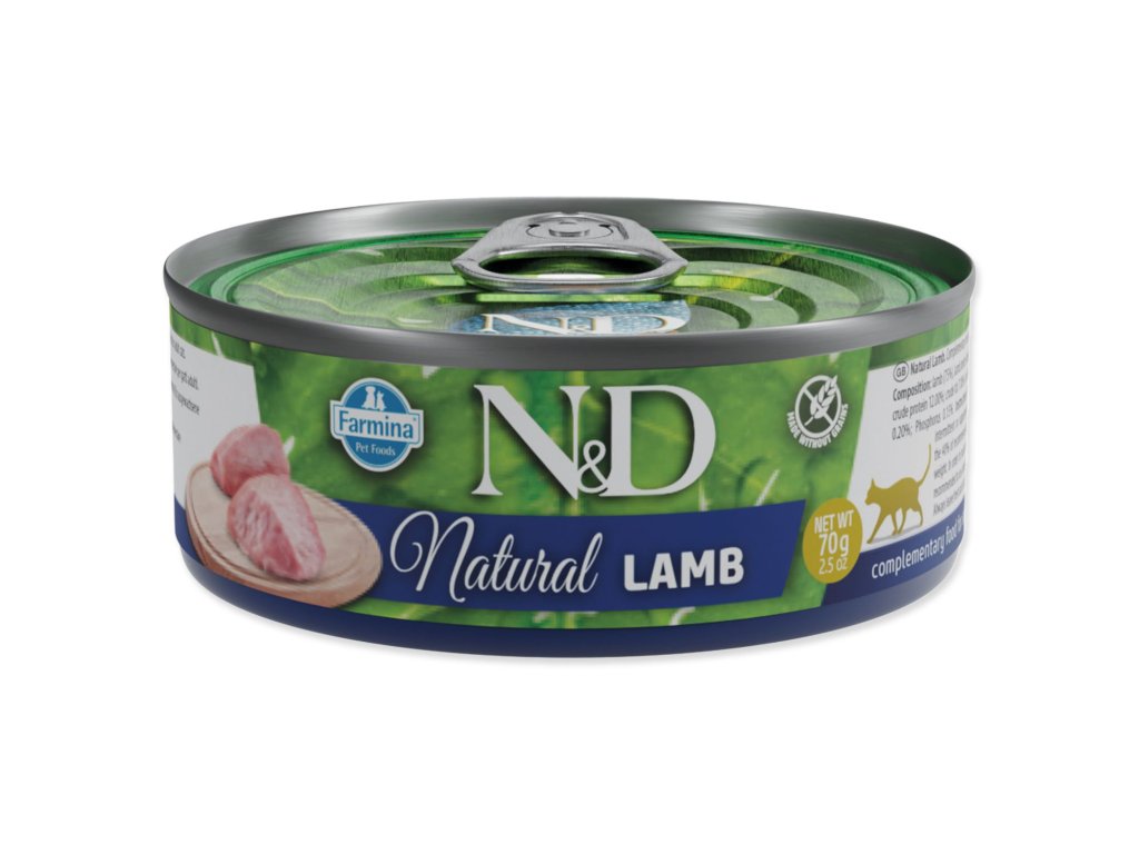 Konzerva N&D Cat Natural Lamb 70g