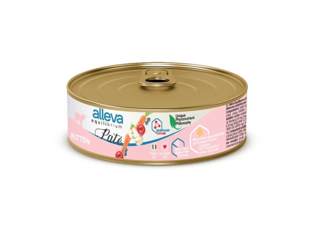ALLEVA EQUILIBRIUM Cat Kitten konz. Pate Chicken 85g