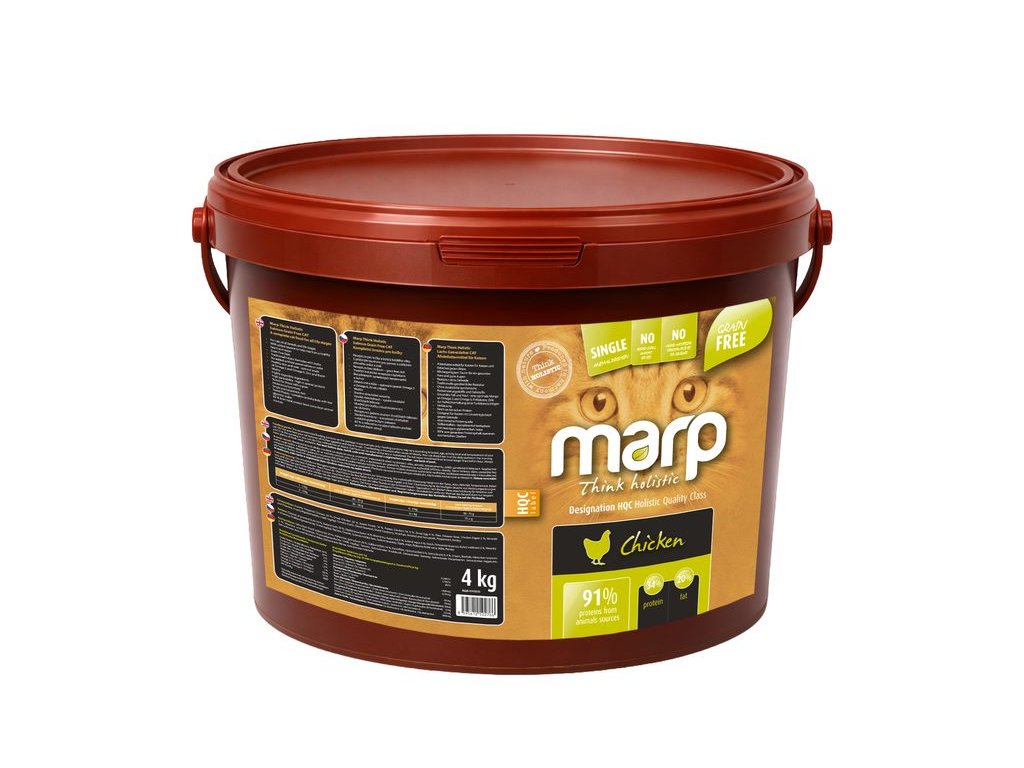 Marp Holistic Chicken CAT - kuřecí bez obilovin pro kočky 4kg
